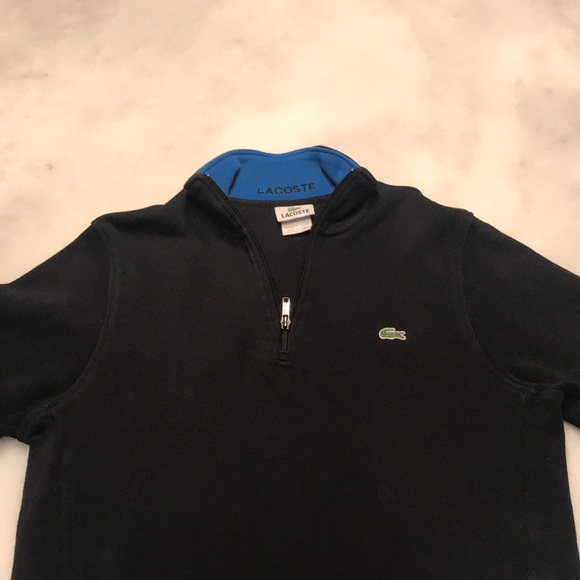 Black and blue LACOSTE pullover - Picture 1 of 3